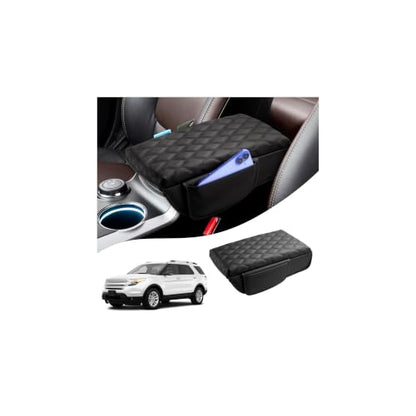 Center Console Cover for Ford Explorer 2011 (8)11-19|Explorer|Wavy,+Thick,+Pockets)