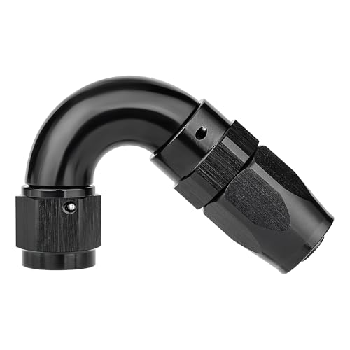 6AN 150 Degree One Piece Full Flow Hose End Fitting Swivel for CPE Braided Hose (6AN / 150 Degree)