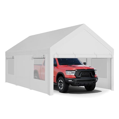 JY QAQA Carport (White / 12x20 FT)