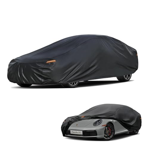 7 Layers Waterproof Car Cover for Porsche 911 2011 (PE-Black / Custom Fit Porsche 911)
