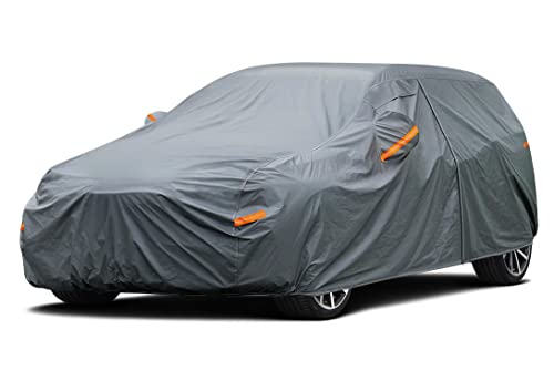 16 Layers Hatchback Car Cover Waterproof All Weather Heavy Duty (3 Hatchback Car Cover / 3 Fit Hatchback Length 162-175 inch)