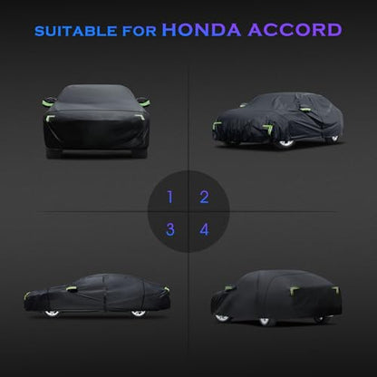 Car Cover Custom Fit for Honda Accord 2001 (Fit for Honda Accord Black)