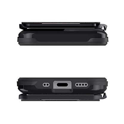 Exec Magnetic Wallet Designed for iPhone 12 mini Case with Card Holder Pocket Easily Removable for Wireless Charging Built (iPhone 12 mini / Black)