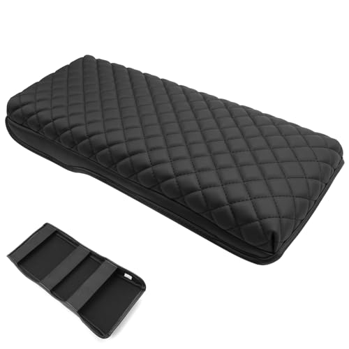 for 2025 Toyota Camry Armrest Cover for Toyota Camry 2025 Accessories 2025 Camry Center Console Cover 2024 Camry Middle Console Cover (25 Camry Armrest Pad(Rhombus Style))