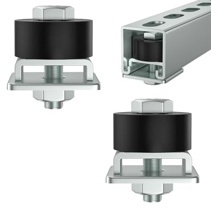 Trolley Roller Wheels Limit Trolley Assembly Positioning for Unistrut Strut Channel with 1 (Pack of 2)