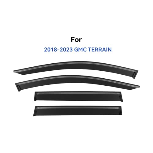 Window Visors Rain Guards for 2018 (2018-2024 GMC Terrain)