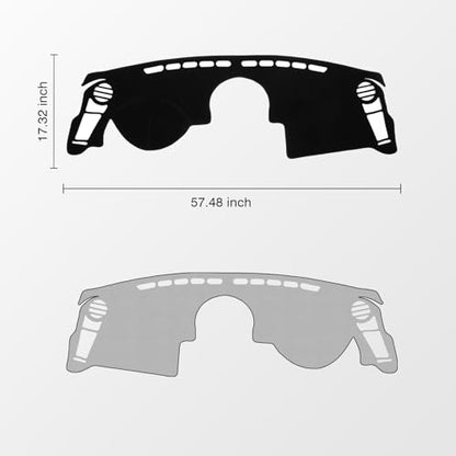 Black Dash Cover Compatible with 2010 (Soul 10-13(black))