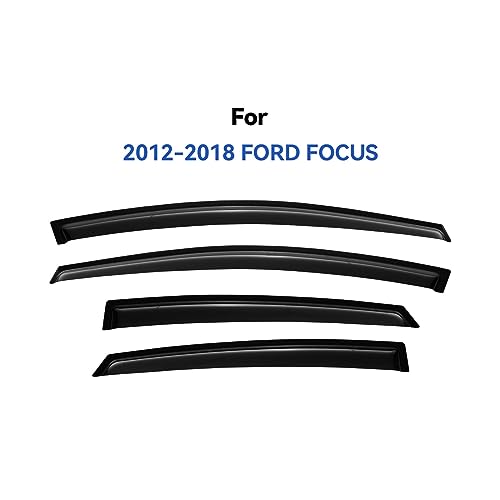 Window Visors Rain Guards for 2012 (2012-2018 Ford Focus)