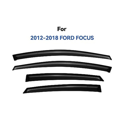 Window Visors Rain Guards for 2012 (2012-2018 Ford Focus)