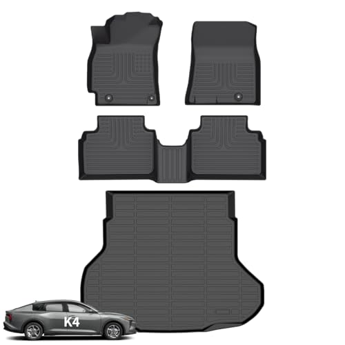 Floor Mats & Cargo Liner for Kia K4 2025 2026 (BLACK)