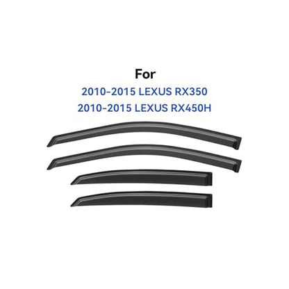 Window Visors Rain Guards for 2010 (2010-2015 Lexus RX350/RX450h)