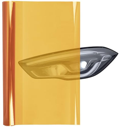 16 x 60 Inches Headlight Taillight Car Tint Vinyl Film (16in x 60in / Inferno Orange)