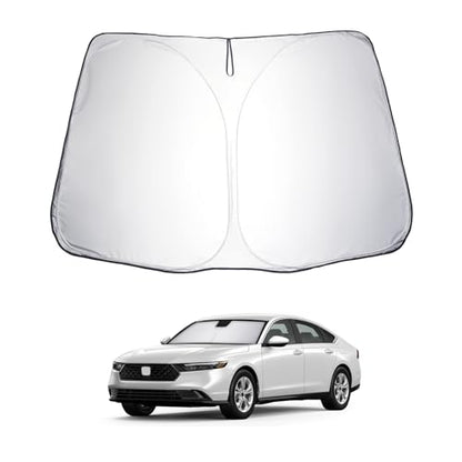 for 2024 2025 Honda Accord Windshield Sun Shade 2025 Honda Accord Windshield Sunshades Accessories Sunshade Cover Block UV Ray Front Window Sunshade (2024 Honda Accord)
