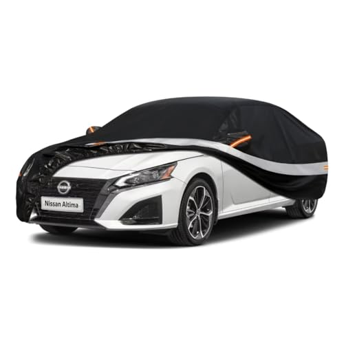 10 Layers Car Cover Custom Fit for Nissan Altima (Black Gray / Custom Fit for Nissan Altima)