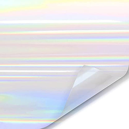 Extra Wide Headlight Taillight Vinyl Tint Wrap (15.9" x 60" / Laser Clear Holographic)