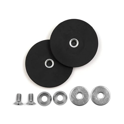 Black Heavy Duty Magnet for Hanging Straps (Magnet for Hanging Straps (2 Pack))