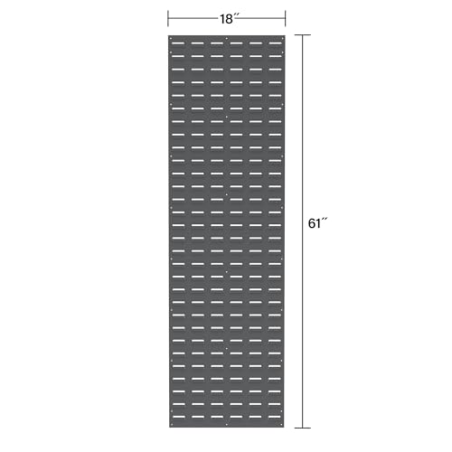 30118 Louvered Steel Wall Mount Panel Garage Organizer for Hanging AkroBin Storage Bins (Beige / 18-Inch W x 61-Inch H)