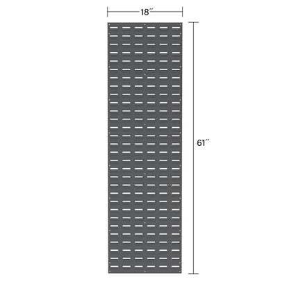 30118 Louvered Steel Wall Mount Panel Garage Organizer for Hanging AkroBin Storage Bins (Beige / 18-Inch W x 61-Inch H)