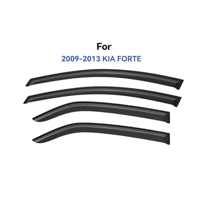 Window Visors Rain Guards for 2009 2010 2011 2012 2013 Kia Forte (2009-2013 Kia Forte)
