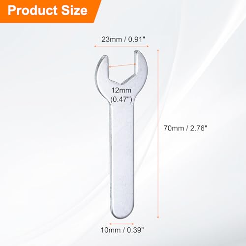 10pcs Small Wrench 12x70x2mm Metric U (12x70x2mm)