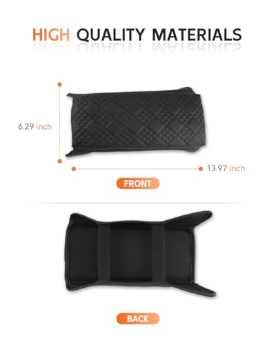 for 2025 2026 BMW X3 Center Console Cover Armrest Box Cover for X3 (BMW X3 2025+ Thickened Black Leather)