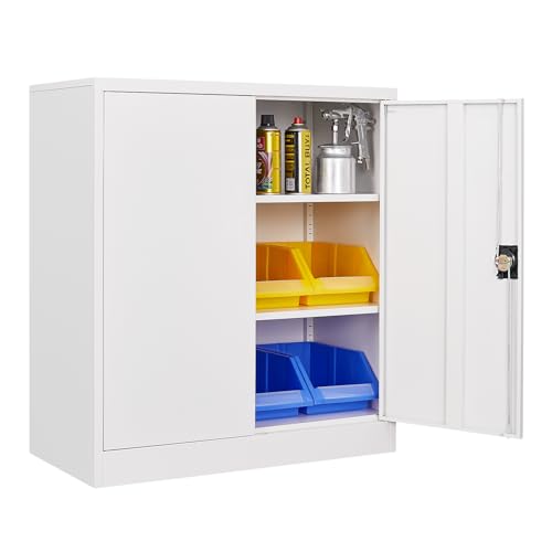 Metal Storage Cabinet (35.5"H / White)