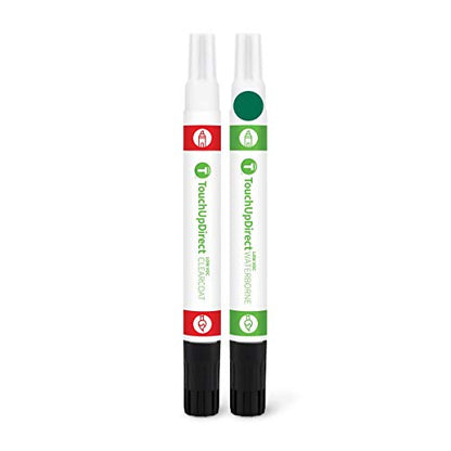 DAN Hakone Green Compatible with Toyota Exact Match Touch Up Paint Combo (Combo - Essential Kit / Hakone Green)