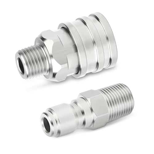 6PCS 304 Stainless Steel 1 (1/4"MNPT)