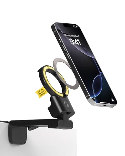 SMSTRVL MagSafe Airplane Phone Holder Mount (Travel / Desk / Office / 1 Pack / Black)