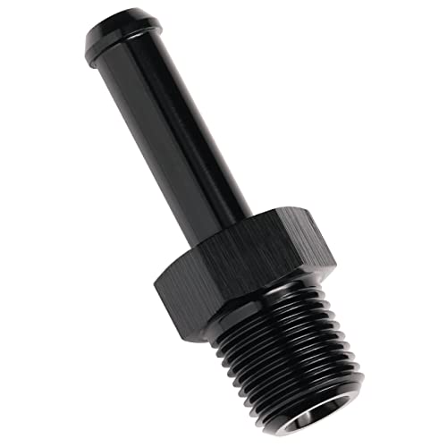 1 8 NPT Male to 1 (1/8 NPT to 1/4 Barb / Black - Straight)