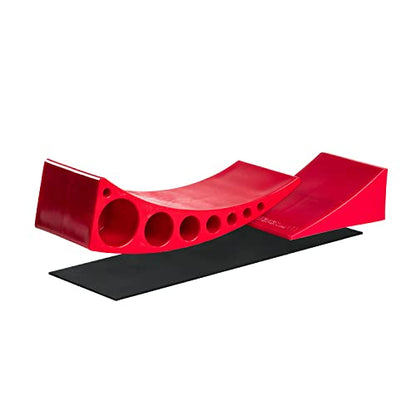 Single Camper Leveler Block with Rubber Mat for RVs and Trailers Up to 30000 lbs Made in USA (Single w/ Rubber Mat)