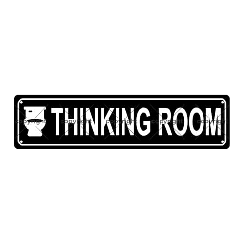 THINKING ROOM SPACE Metal Tin Street Sign Bar Cafe Garage Cave Home Room Wall Bathroom Farmhouse Garden Porch Patio Decor (THINKING ROOM)