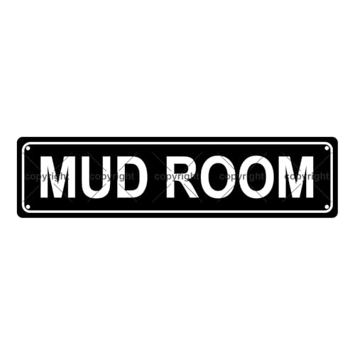 MUD ROOM SPACE Metal Tin Street Sign Bar Cafe Garage Cave Home Room Wall Bathroom Farmhouse Garden Porch Patio Decor (MUD ROOM)