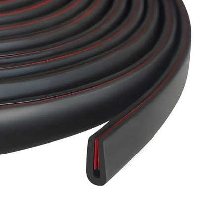 Rubber Edge Trim (Fit 1/16" - L10' / Black)