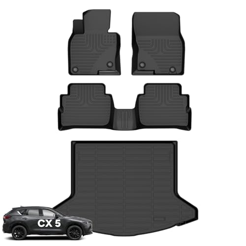 Floor Mats & Cargo Liner for Mazda CX5 2017 (BLACK)