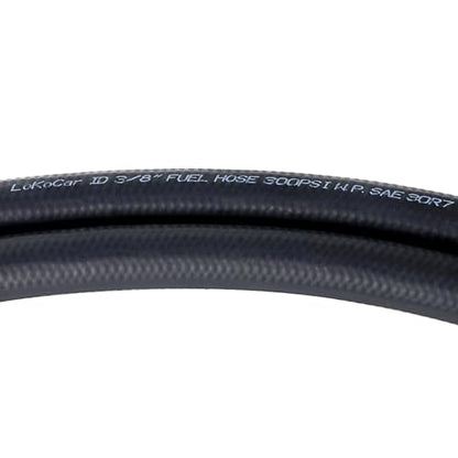 Rubber Fuel Hose Line Push Lock 3 (3/8" ID 5ft)