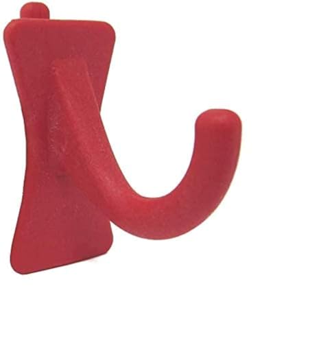 PegPro® J Hooks Kit for Standard “Wood Fiber” pegboard (J Hook - 24 Count / Red)
