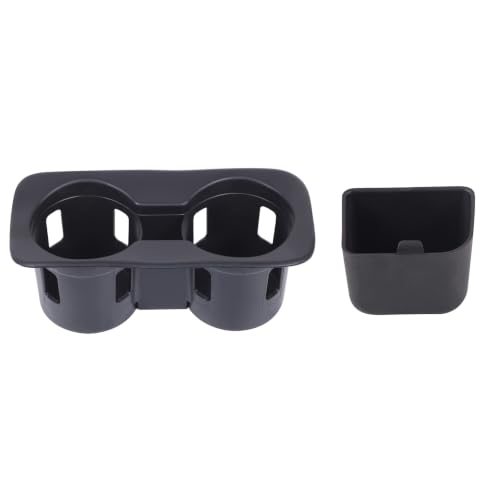 Center Console Cup Holder Insert Kit Compatible with Ford Maverick 2022+ (Black(Kit))