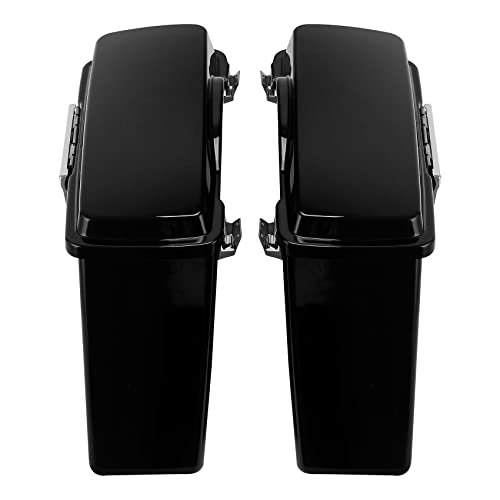 Hard Saddlebags Fit for Harley Touring Road King Glide 94 (Vivid Black 3# / For 1994-2013)