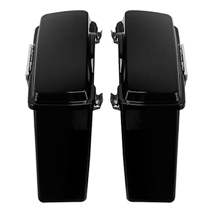 Hard Saddlebags Fit for Harley Touring Road King Glide 94 (Vivid Black 3# / For 1994-2013)