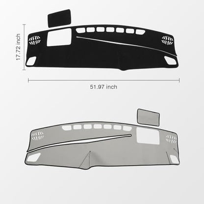 Black Dash Cover Compatible with Toyota Crown 2023 (Crown 23-26(Black))