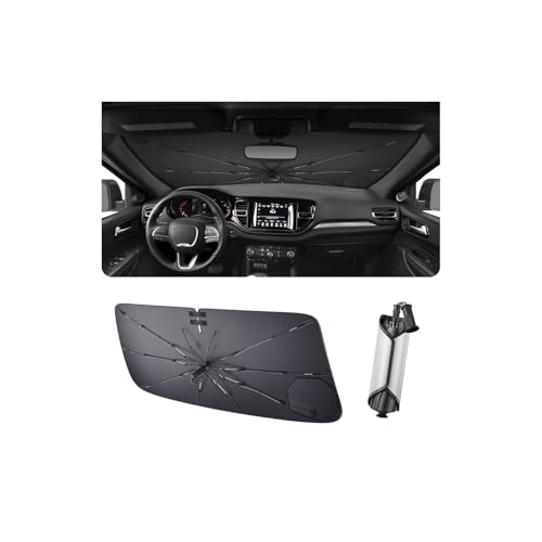 2026 Durango Windshield Sun Shade Umbrella Foldable UV Block Front Window Sunshade (Durango 2011- 2025 2026)