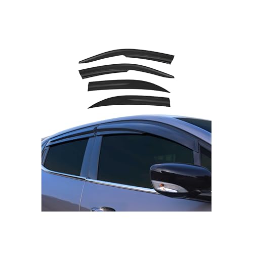 Window Visor Vent Rain Guard Deflector for Honda Civic 2001 (Civic Sedan 2001-2005 / Wind Deflector / Tape-On)