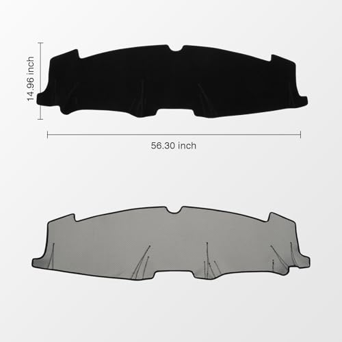 Black Dash Cover Compatible with Ford Bronco Sport 2021 (Bronco Sport 21-24(Black))