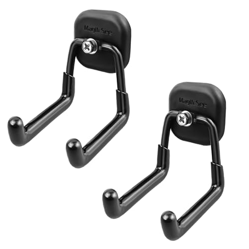 2 Pack Large Magnetic Garage Hooks Heavy Duty (8 magnets)