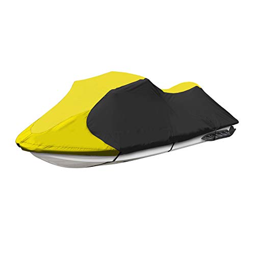 Trailerable Jet Ski Cover (Yellow/Black / Fits from 96"-102"(1 seater))