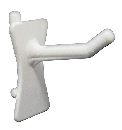 PegPro® 1" Hooks Kit for Standard “Wood Fiber” pegboard (1" Straight - 24 Count / White)