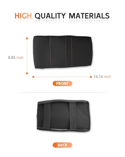for Honda Prologue 2024 2025 2026 Center Console Cover Armrest Box Cover for Prologue (Honda Prologue Thickened Black Leather)