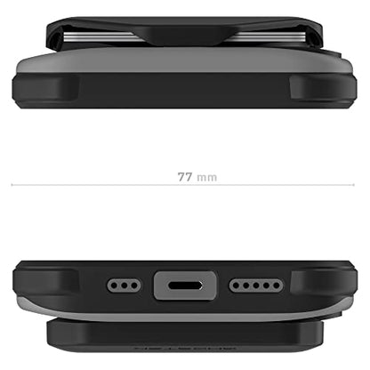 EXEC iPhone 13 Pro Wallet Case with Removable Card Holder for MagSafe Charger and Supports Magnetic Car Vent Mounts Protective Phone Cover Designed for 2021 Apple iPhone13Pro (iPhone 13 Pro / Gray)
