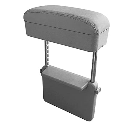 Car Armrest Box Adjustable Pad Refit Car Central Lift Armres Storage Organizer Box Arm Rest (grey)